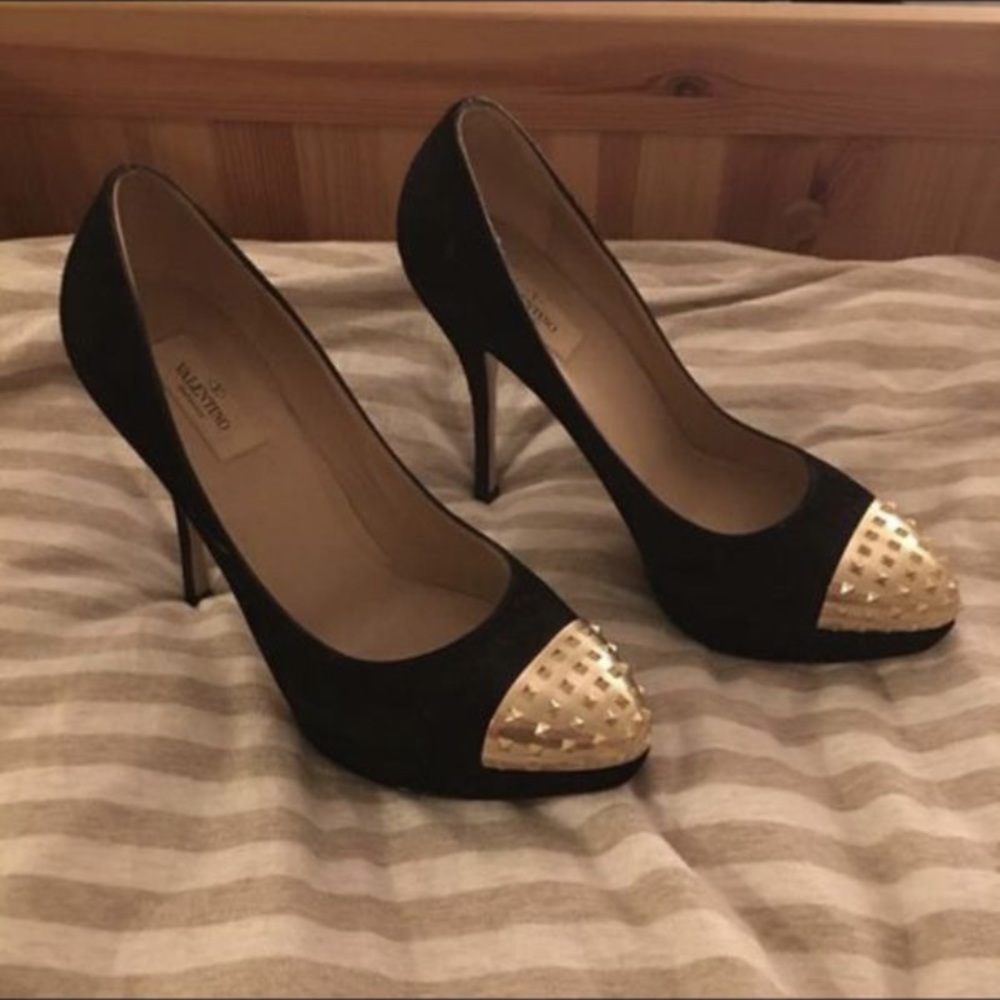 Valentino black high hill 8/8.5 women